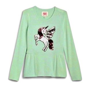 🦄SUPER CUTE NORDSTROM VELVET & FLIP SEQUIN UNICORN TOP!